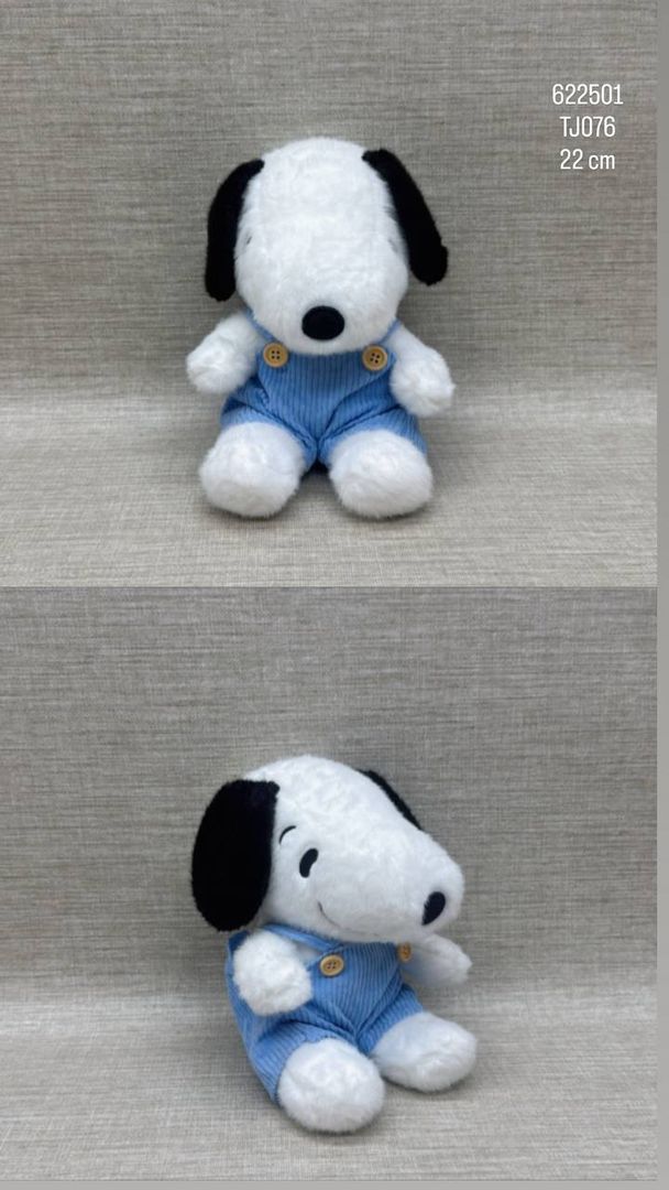 SNOOPY OVEROL AZUL (22CM)