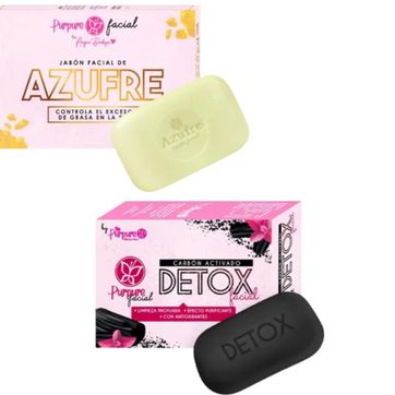 Imagen del producto 331- JABON AZUFRE Y CARBÓN CONTROL GRASA Y ACNÉ PURPURE