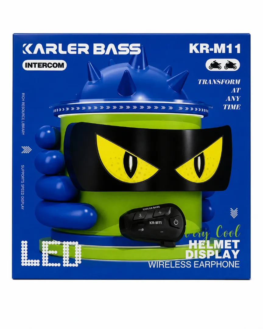 INTERCOMUNICADOR PARA CASCO KARLER BASS KR-M11 – LED