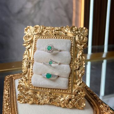 Anillos de plata con esmeraldas certificadas ✨ - imagen 1