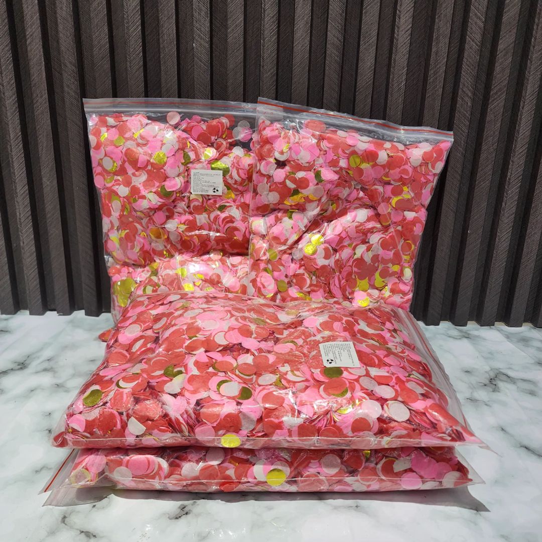 CONFETI DE LIBRA ROSADO