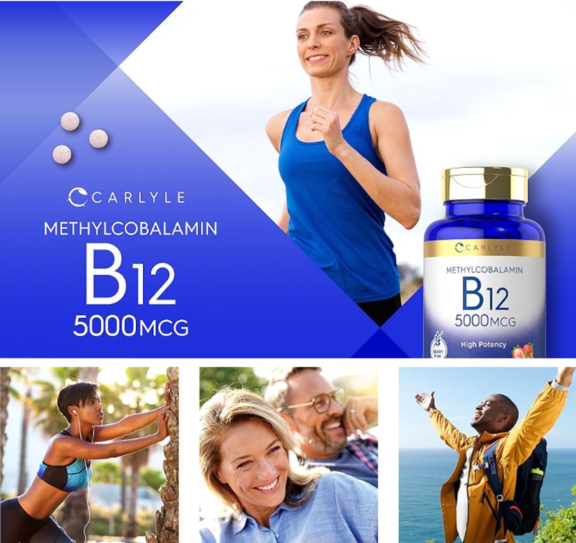 Metilcobalamina Vitamina B12 5000mcg 60 tab CARLYLE