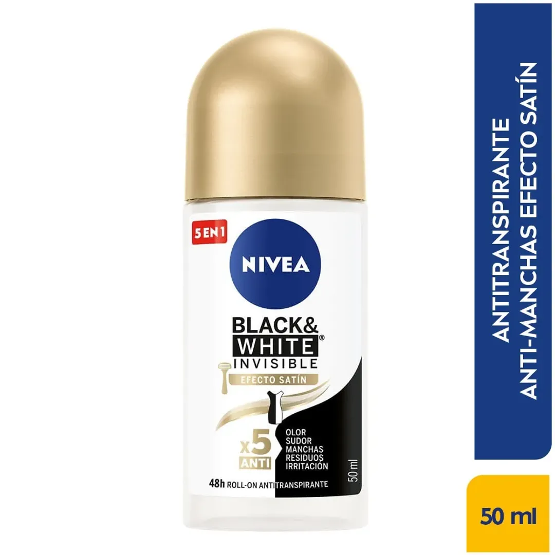 DESODORANTE NIVEA ROLLON BLACK*50ML