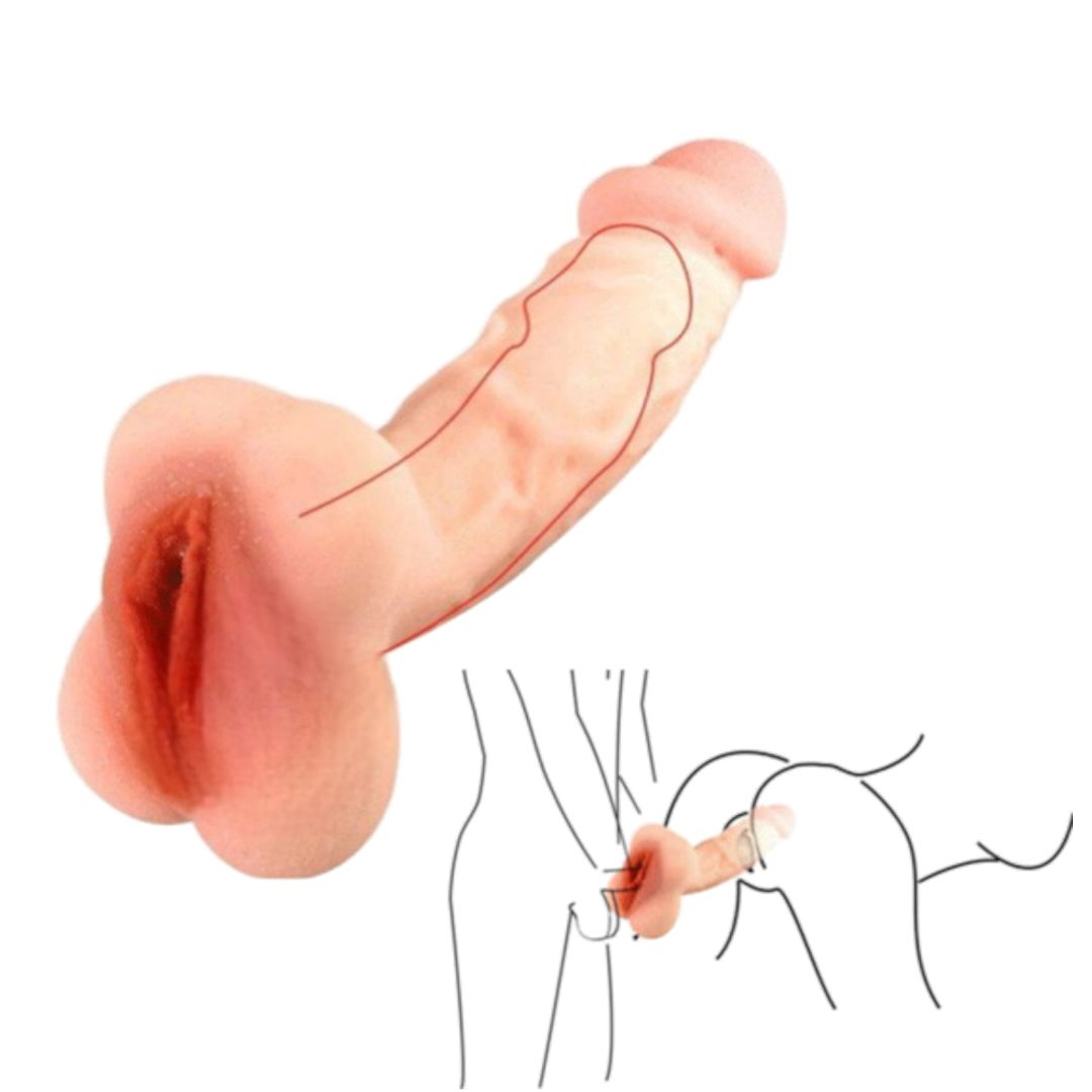 FUNDA Y MASTURBADOR DOBLE FUNCIÓN LONGLOVE