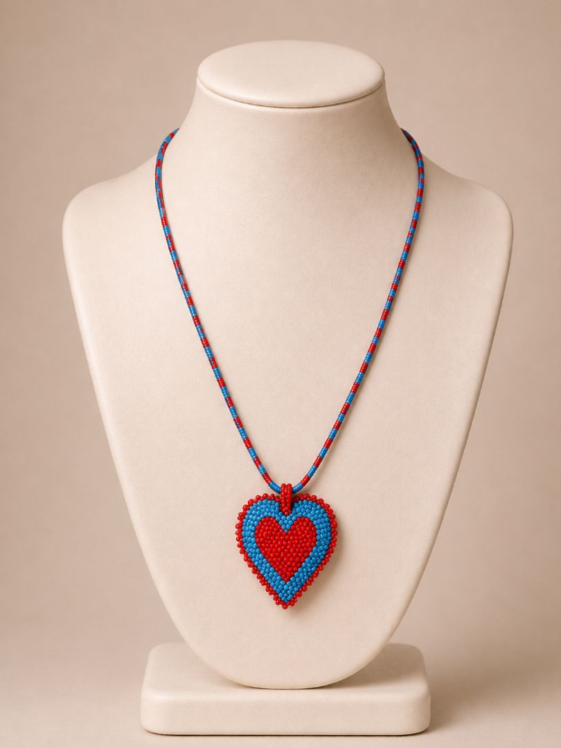 Collar mostacilla Corazon