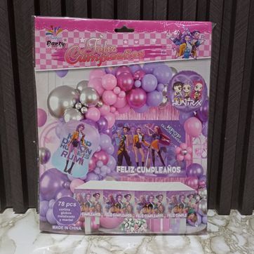 Imagen del producto ARCO DE GLOBOS FONDO MANTEL Y CORTINA KPOP