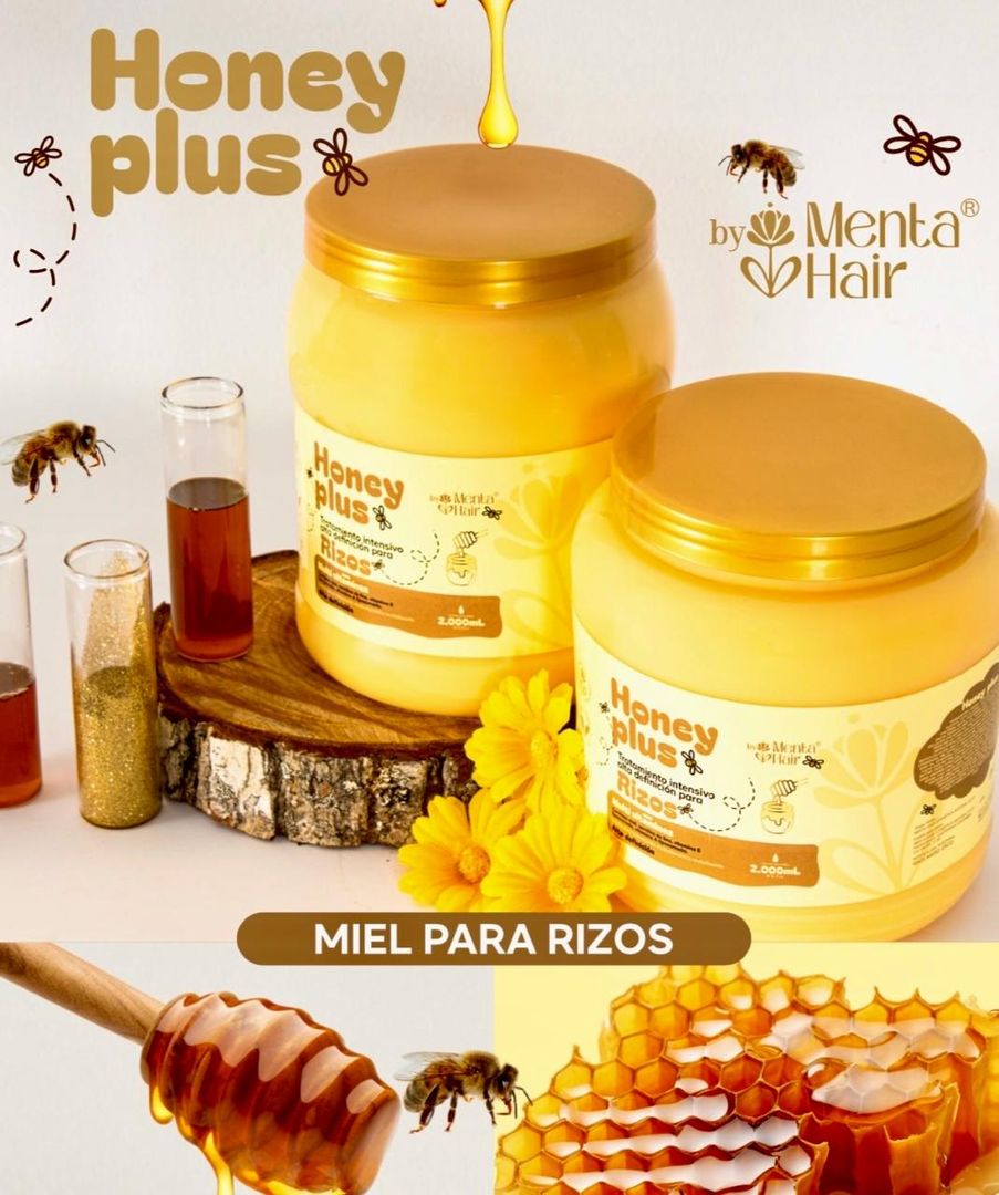 MENTA HAIR HONEY PLUS TRATAMIENTO INTENSIVO ALTA DEFINICION DE RIZOS 