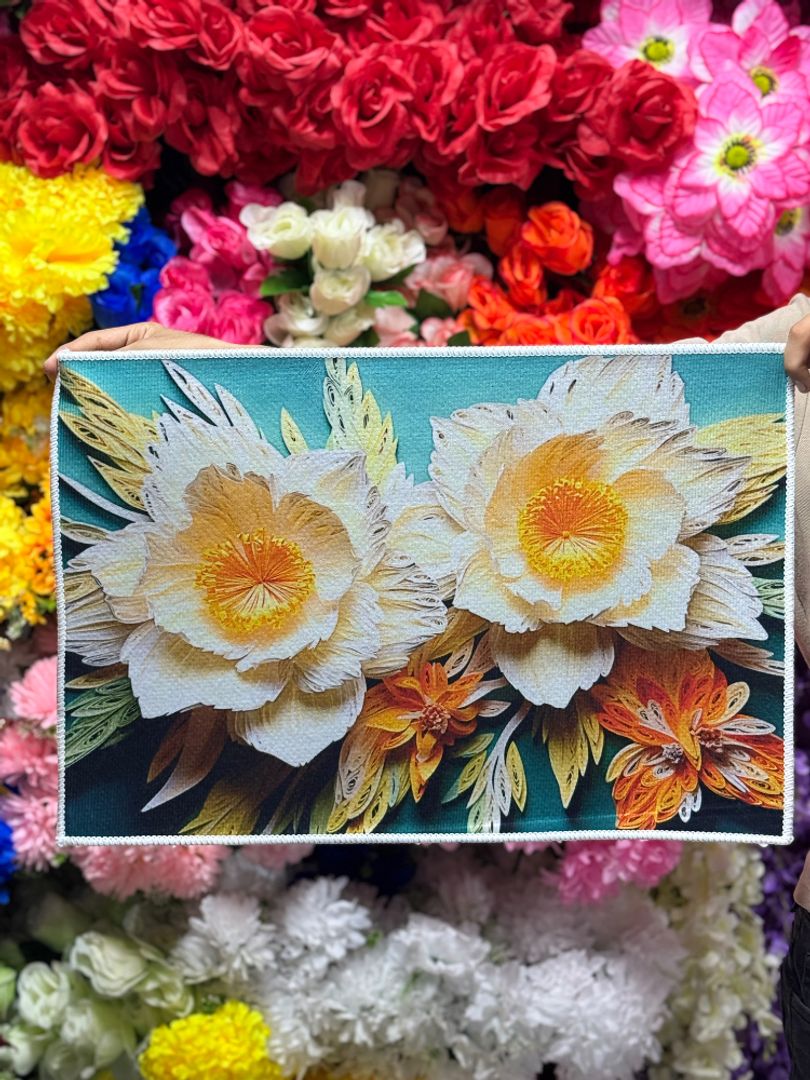 Individual diseños florales 