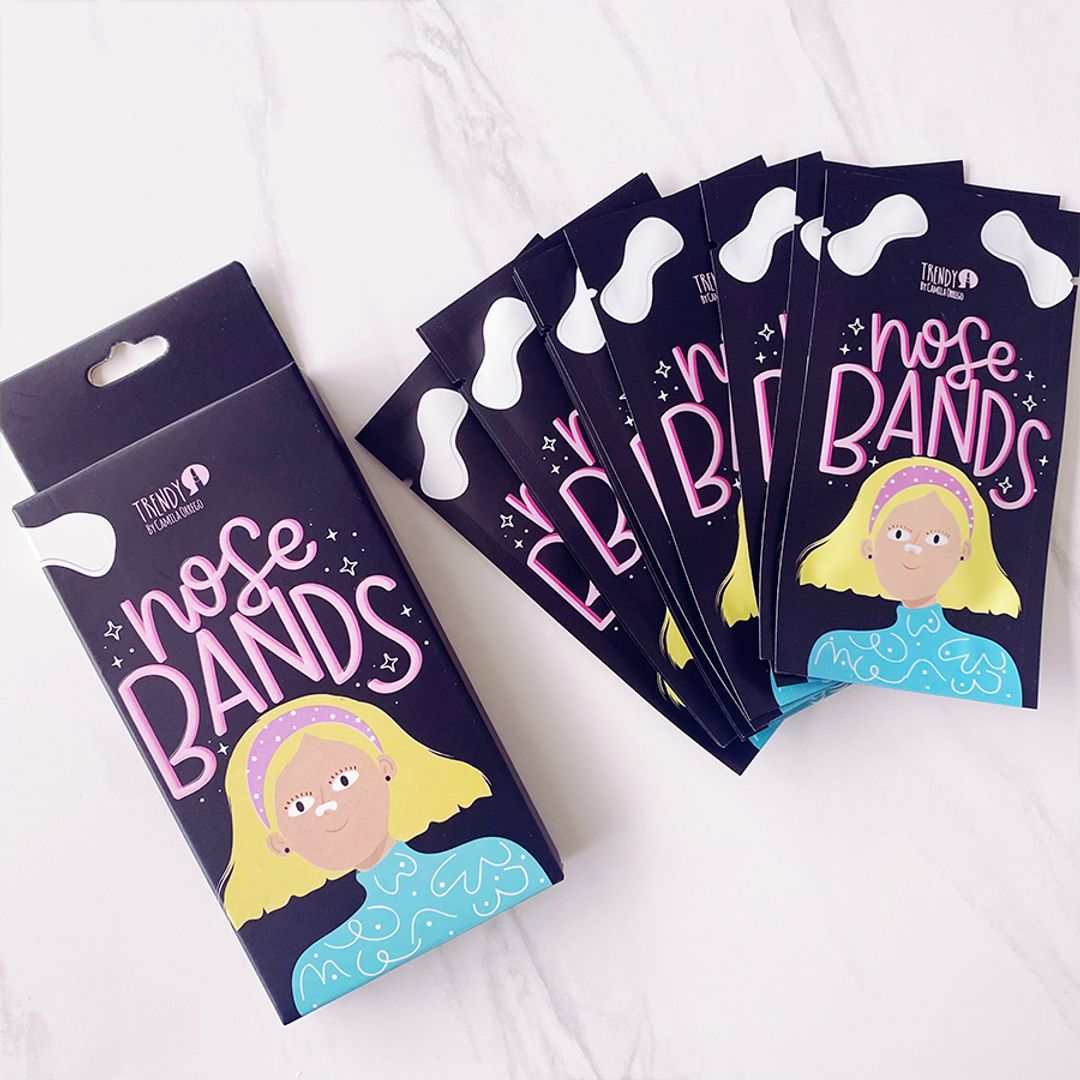 MASCARILLA PUNTOS NEGROS TRENDY (caja cont 10 uni)