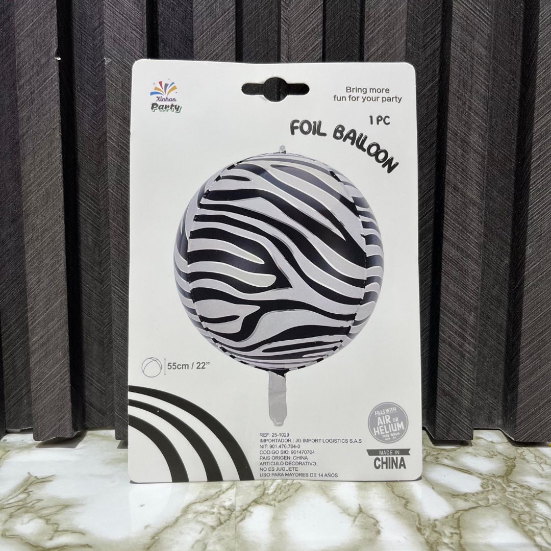 GLOBO ANIMAL PRINT ORBY SURTIDO