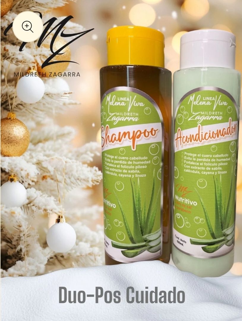 Kit Duo post cuidado Shampoo + Acondicionador Mildreth Zagarra 
