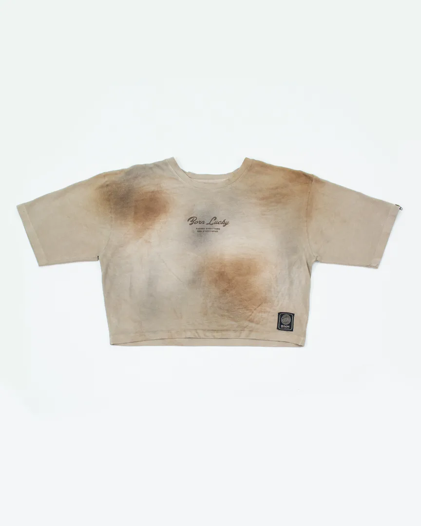 crop top mujer beish good luck collection 