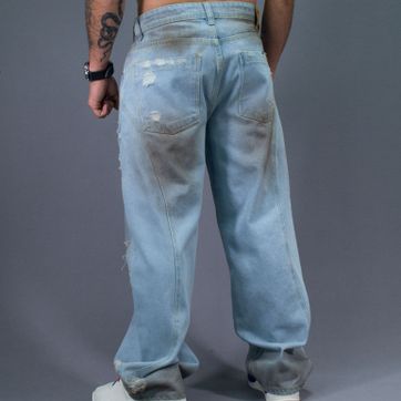 JEANS SUPER BAGGY CORTES AZUL - imagen 3