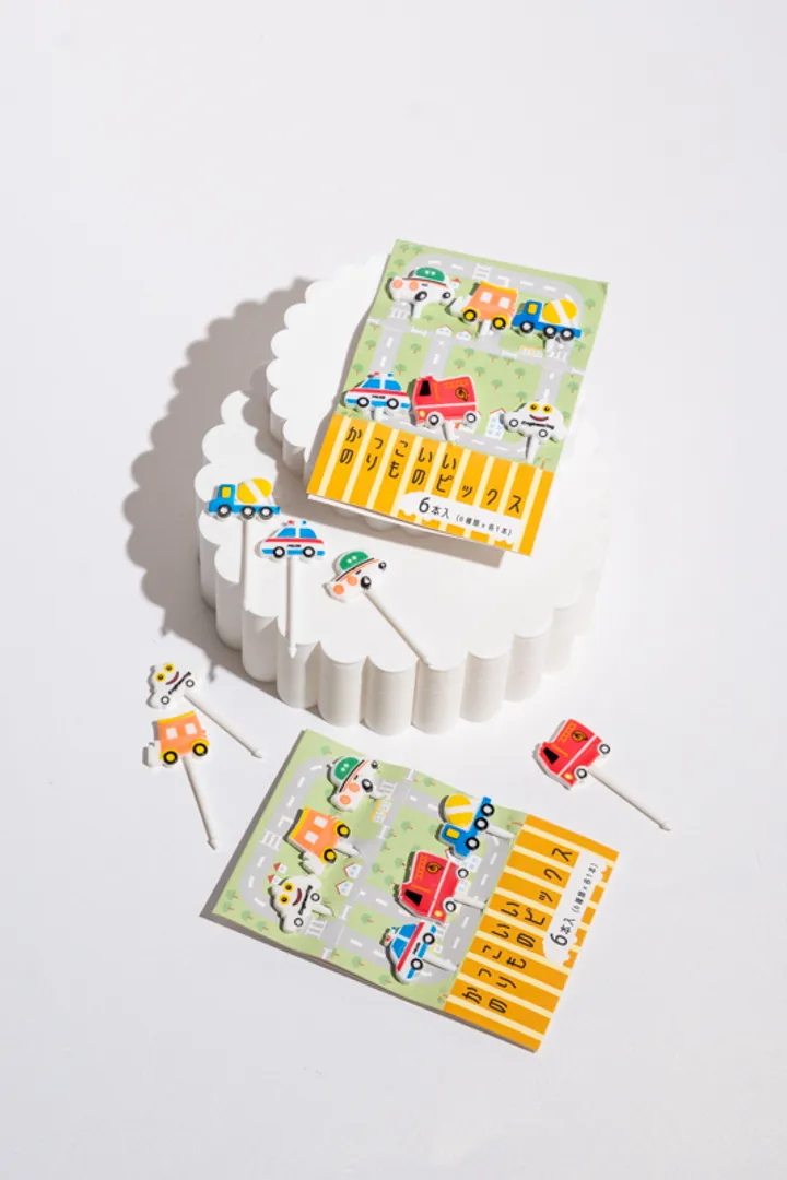 PALILLOS FRUTAS CARROS