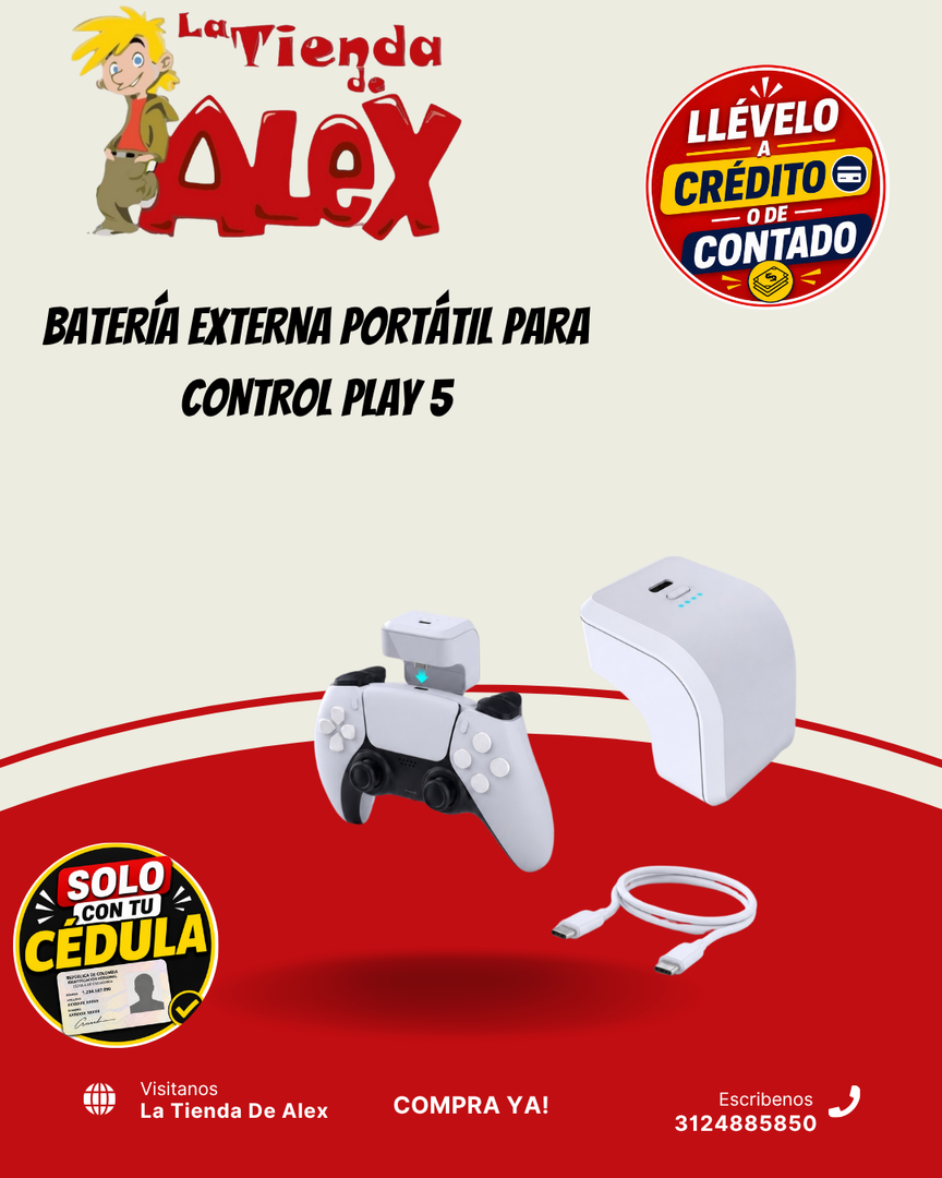 BATERÍA EXTERNA PORTÁTIL PARA CONTROL PLAY 5