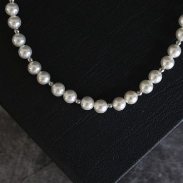 Cadena perlas shell y balines - imagen 1