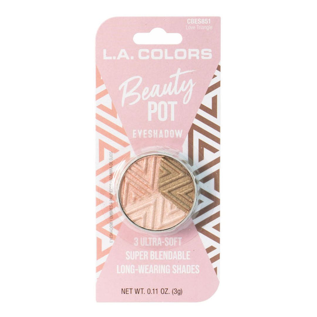 SOMBRA EN TRIO BEAUTY POT LOVE LA COLORS