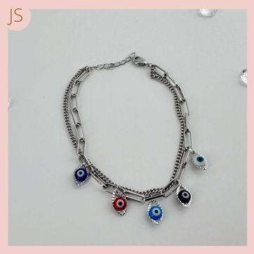 Imagen del producto TOBILLERA RODINADA 2 LINEAS ESLABON 