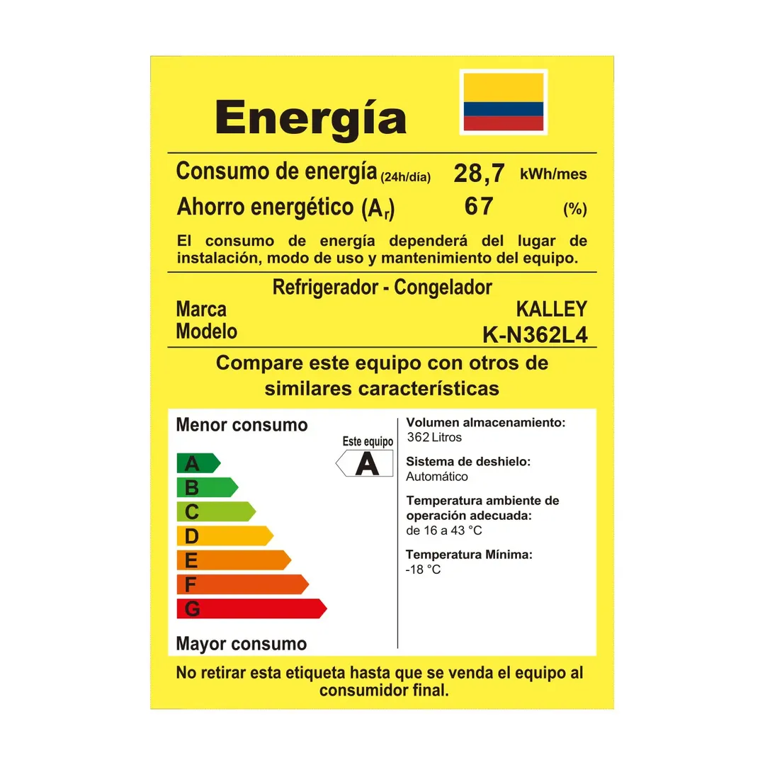 NEVECON KALLEY 362 LTS TIPO EUROPEA GRIS