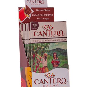Imagen del producto BARRA CACAO 70% 50 GR CANTERO