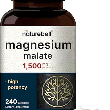 Magnesio Malato 1,500mg 240 cápsulas Naturebell - imagen 1