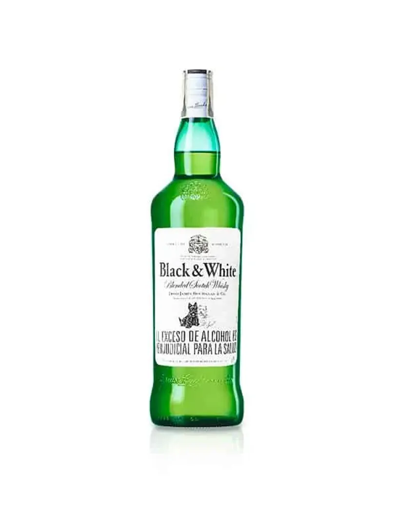 Whisky Black & Whithe Botella