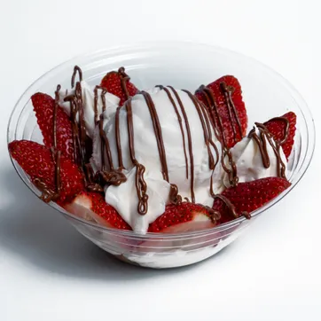 Imagen del producto Bowl de fresas con helado