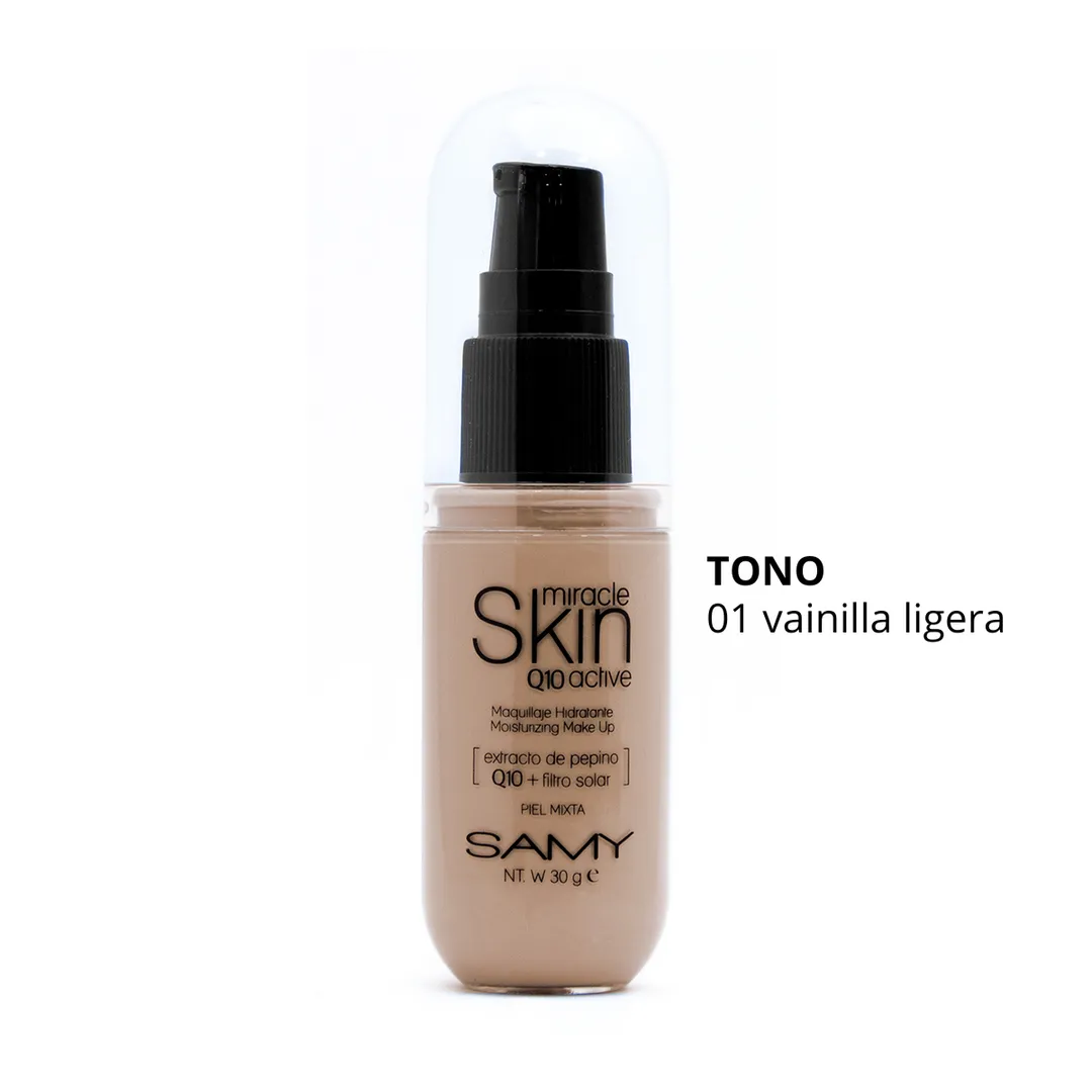 MAQUILLAJE HIDRATANTE BASE LIQUIDA SAMY