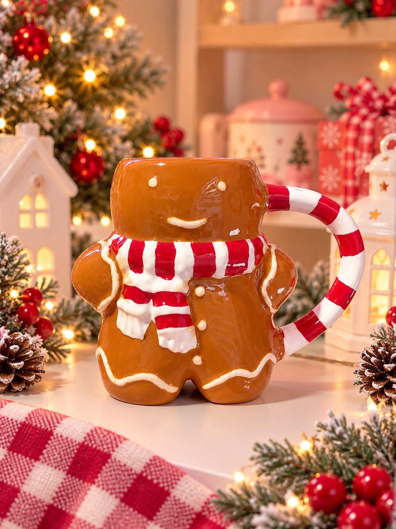 Mug Navidad Muñeco Jengibre
