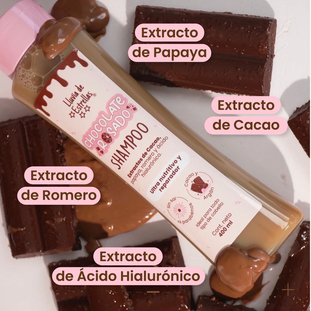 Shampoo chocolate rosado 
