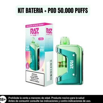 Imagen del producto Raz Kit Dragon Straw Nana 50.000 Puffs