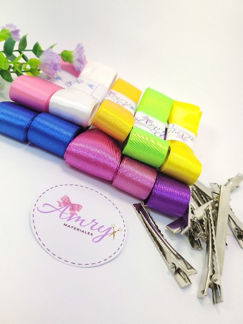 Kit 20mts Satin 2.5cm Surtidas 