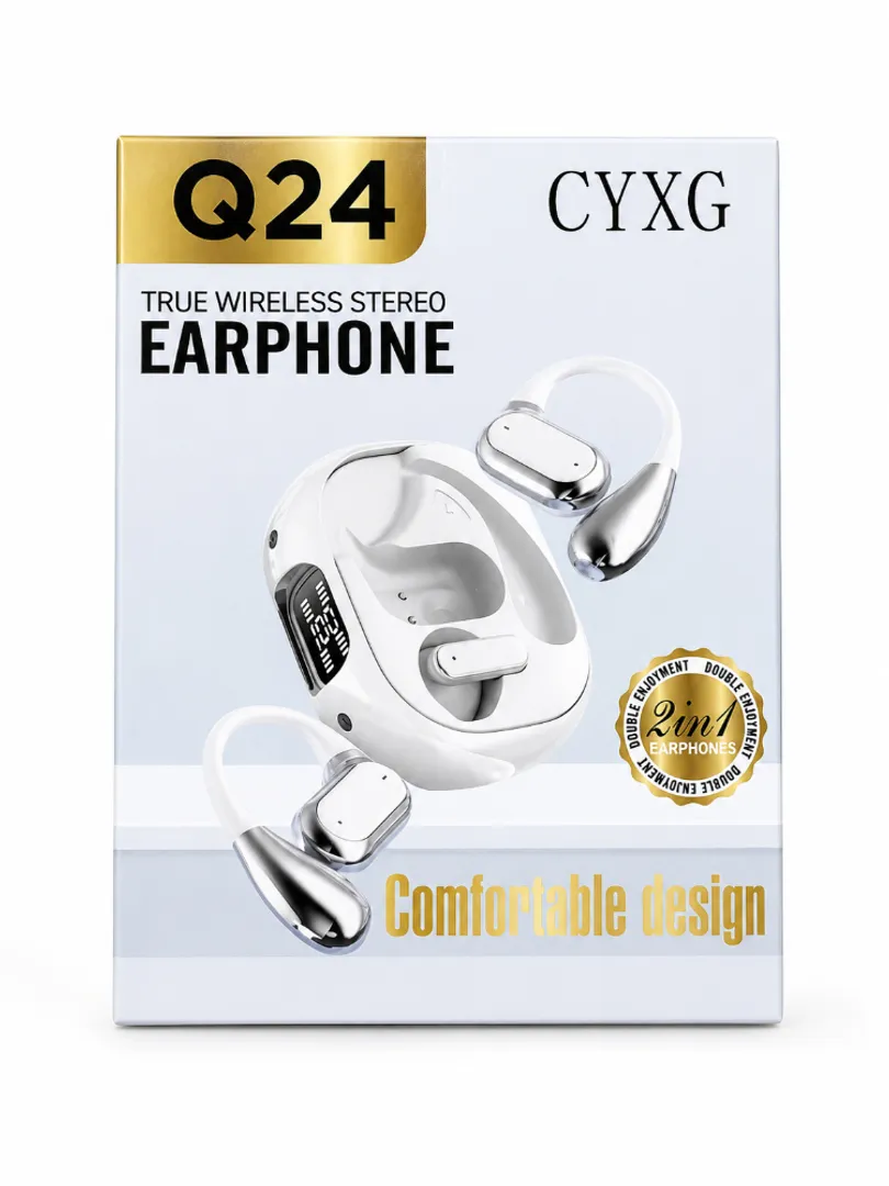 AUDIFONOS AURICULARES INALAMBRICOS STEREO 2 EN 1 Q24