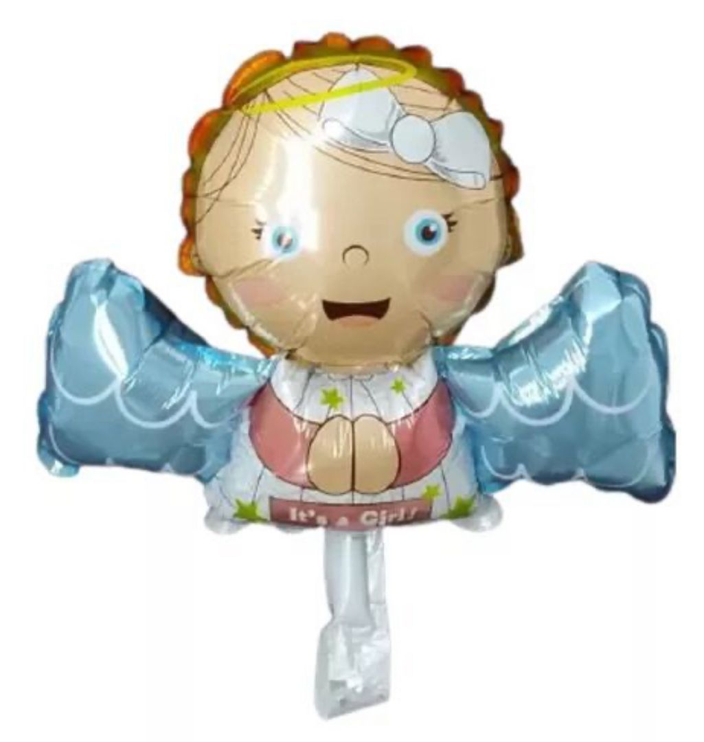 GLOBO FOIL ANGELITOS X 12 UNI