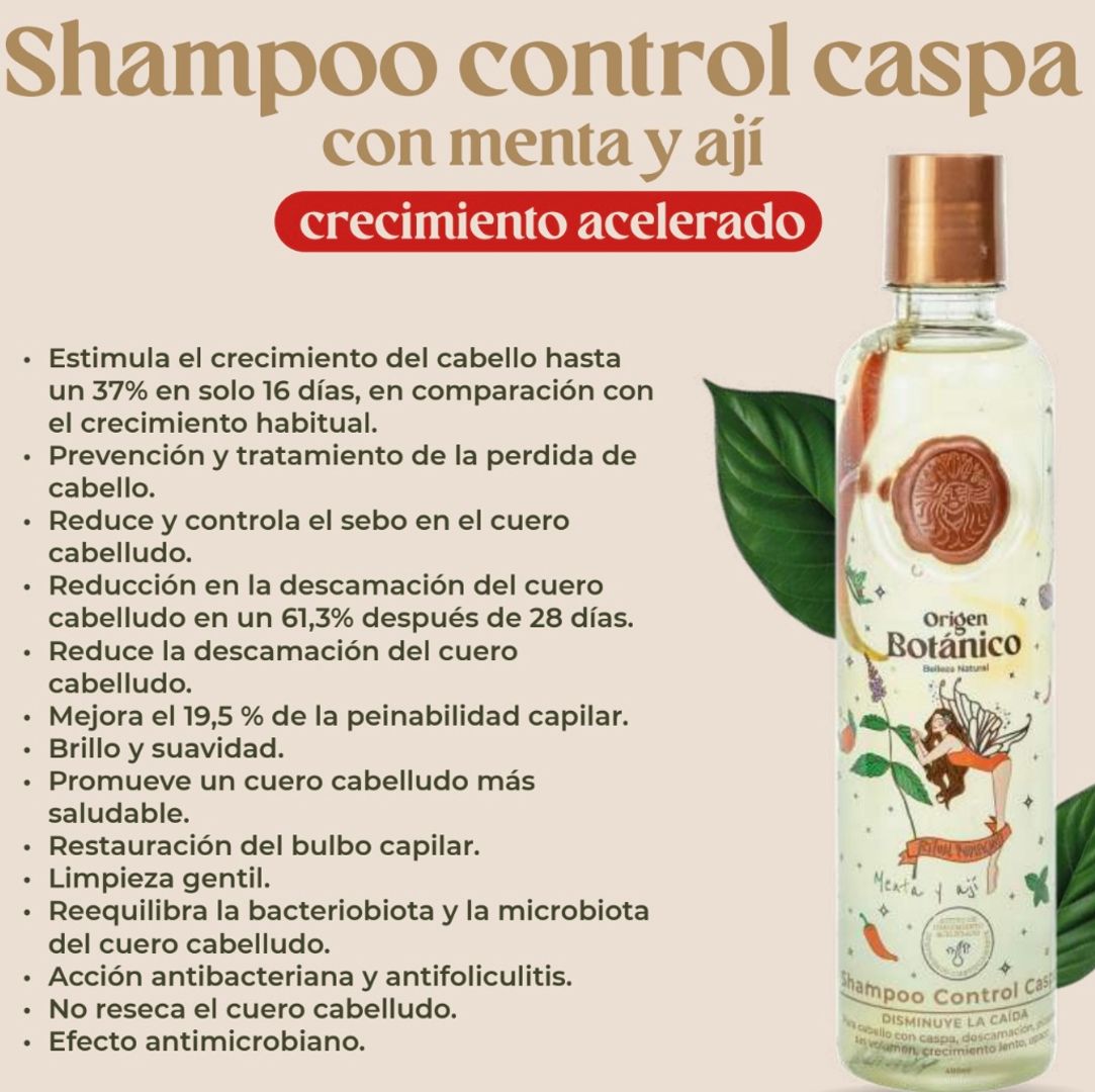 SHAMPOO CON MENTA Y AJÍ 