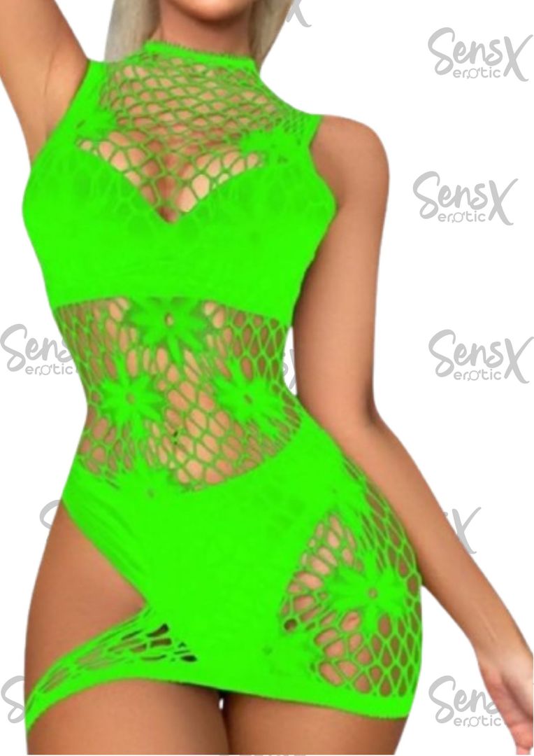 Lencería de Malla Transparente con Encaje – Sensualidad y Elegancia en Cada Detalle