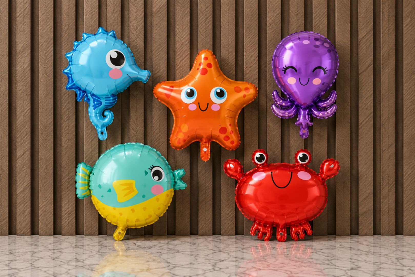 GLOBO METALIZADOS  ANIMALITOS DE MAR 20'