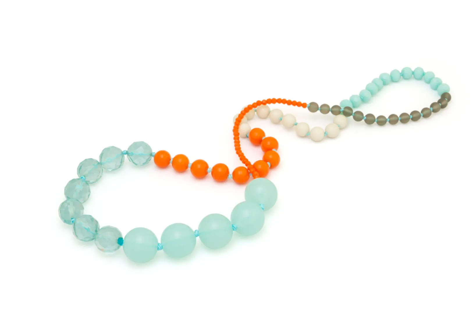 LONG COLOR BLOCK NECKLACE