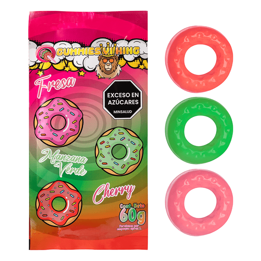 ANILLOS EN GOMA COMESTIBLE            