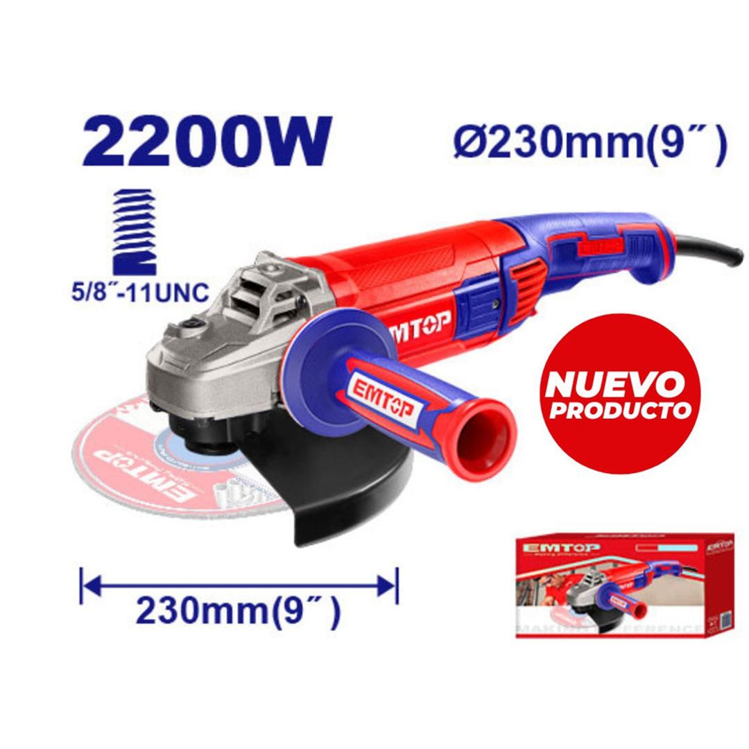 EMTOP PULIDORA 9" 2200W/120V INDUSTRIAL
