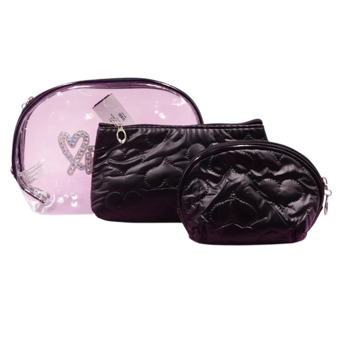 COSMETIQUERA TRANSPARENTE VICTORIA x3