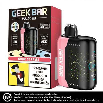 Imagen del producto Geek Bar Pulse X Sour Straws 25.000 Puffs