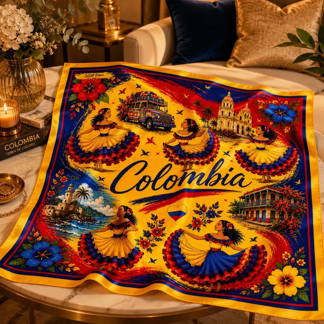 PAÑOLETA PREMIUM 70cmx70cm COLOMBIA DISEÑO 1