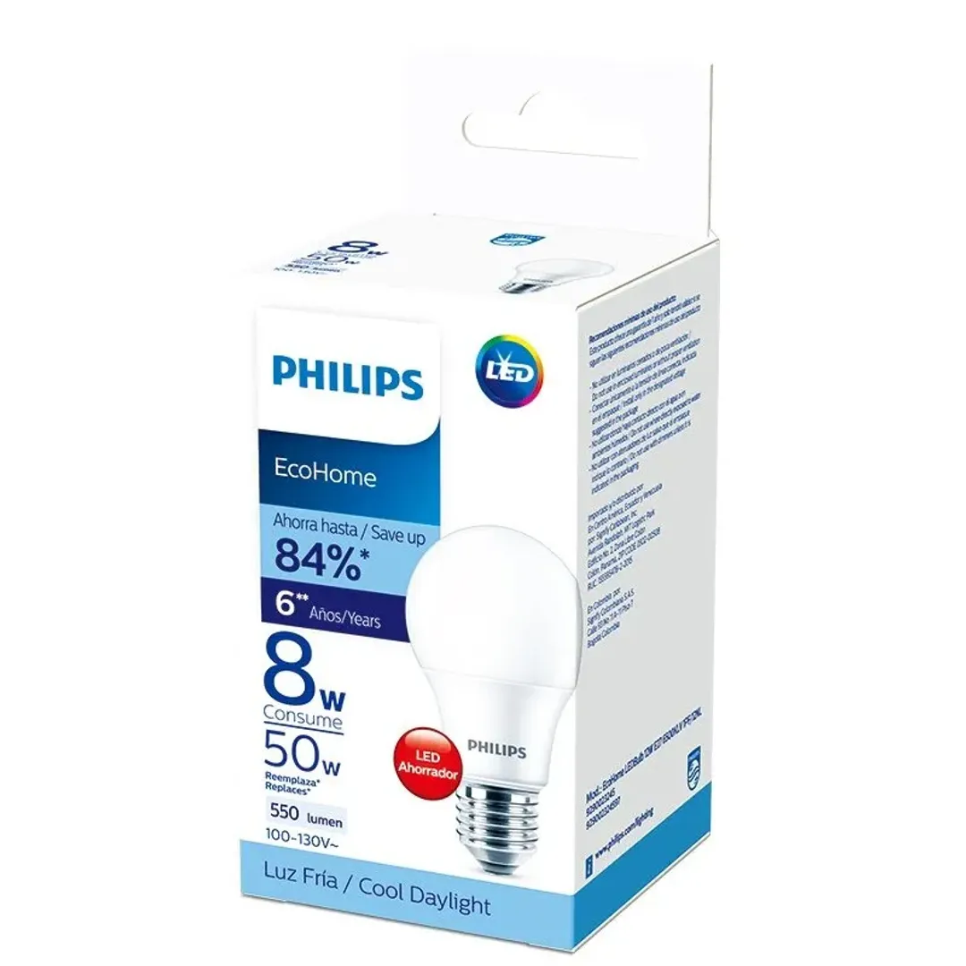 BOMBILLO PHILIPS LEDBULP*8W