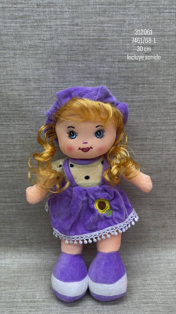 MUÑECA CON SONIDO SURTIDA 30 CM