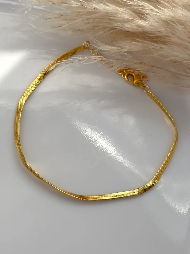 Tobillera tejido serpiente 