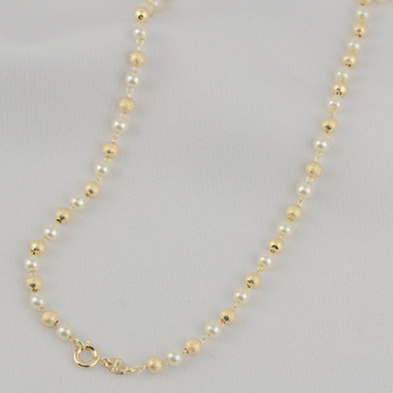 Imagen del producto COLLAR PERLA BALIN FUSCO 4MM. 45CM 718046