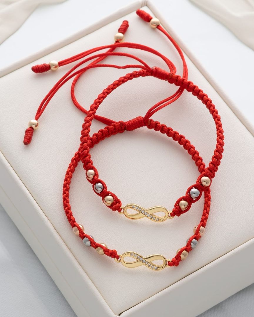 Par manillas infinito tres oros 