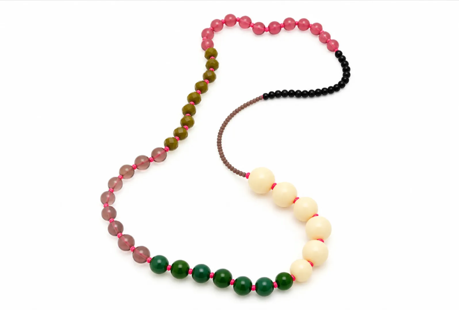 LONG COLOR BLOCK NECKLACE