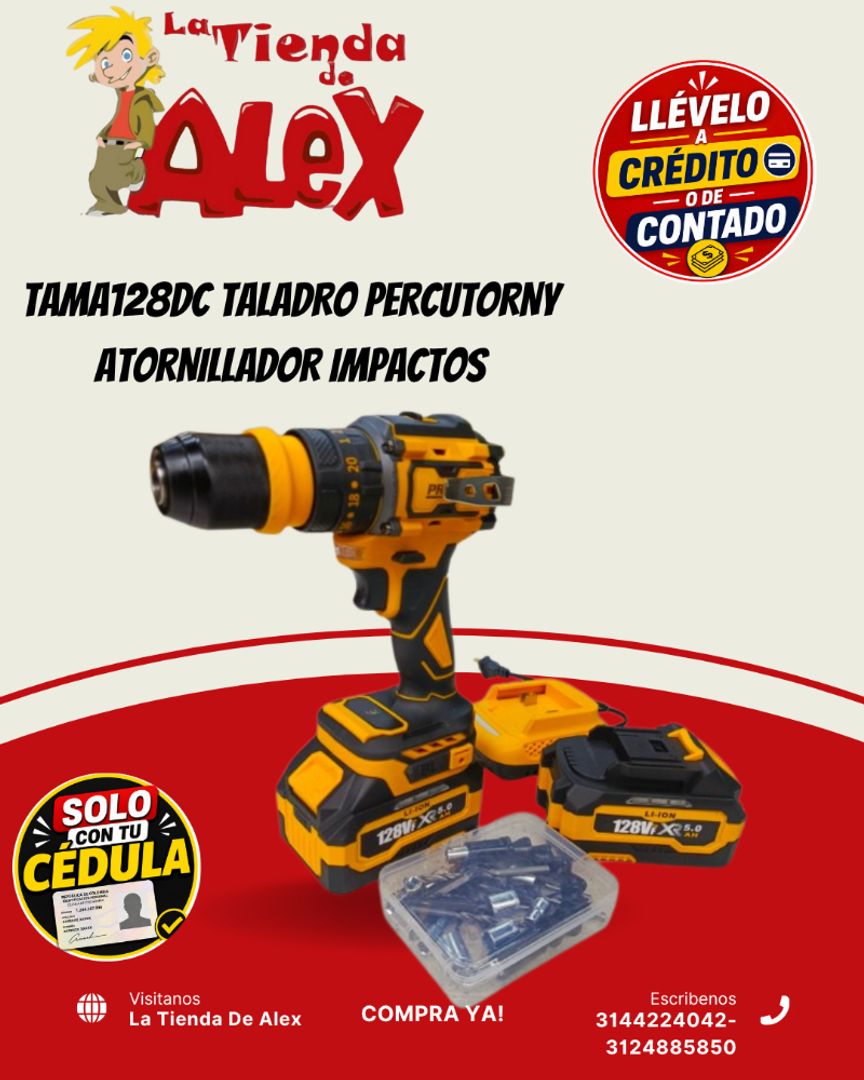 TAMA128DC TALADRO PERCUTORNY ATORNILLADOR IMPACTOS